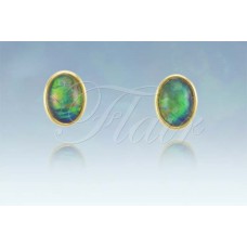 Medium Oval Bezel Set Gold Plated